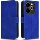 Чехол Deexe Classic Wallet для Infinix Smart 8 Plus - Blue - изображение 1
