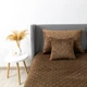 Покрывало ТЕП Velour Ромб круглый Коричневый Евро 240х260 см Двустороннее Полиэстер (2000008658560/4-00518_22406) - изображение 2