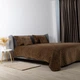 Покрывало ТЕП Velour Ромб круглый Коричневый Евро 240х260 см Двустороннее Полиэстер (2000008658560/4-00518_22406) - изображение 5