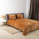 Покрывало ТЕП Velour Ромб круглый Кофейный Евро 240х260 см Двустороннее Полиэстер (2000008658317/4-00518_22390) - изображение 6
