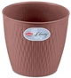 Горшок Stefanplast круглый LIBERTY 87185 16х15 см Розово-коричневый (8003507871854) - изображение 1