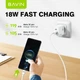 Сетевое зарядное устройство BAVIN PC939Y-CC PD 20W Type-C USB-A (QC3.0) + кабель Type-C/Type-C White - изображение 4