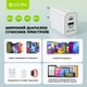 Сетевое зарядное устройство BAVIN PC939Y-CC PD 20W Type-C USB-A (QC3.0) + кабель Type-C/Type-C White - изображение 7