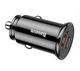 Автомобильное зарядное устройство Baseus Circular Plastic Быстрая зарядка Quick Charge 4.0 + Power Delivery 3.0 30W USB + Type-C 5A Зарядка в авто Black CCALL-YS01 - изображение 4