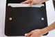 Шкіряна сумка-чохол для ноутбука 16" Apple / Asus / Dell / Lenovo / HP / Honor / Acer / Huawei / Xiaomi - (LC-15) - Чорний - зображення 2