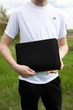Шкіряна сумка-чохол для ноутбука 14" Apple / Asus / Dell / Lenovo / HP / Honor / Acer / Huawei / Xiaomi - (LC-16) - Чорний - изображение 5