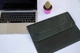 Шкіряна сумка-чохол для ноутбука 13" Apple / Asus / Dell / Lenovo / HP / Honor / Acer / Huawei / Xiaomi - (LC-15) - Зелений - изображение 4