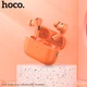 Бездротові блютуз навушники Hoco EQ9 wireless BT 5.3 300/40mAh TWS вакуумні для телефона/смартфона у чохлі Помаранчевий - изображение 3