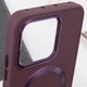 TPU чехол Bonbon Metal Style with MagSafe для Xiaomi 14 Pro (Бордовый) - изображение 5