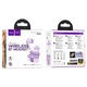 Бездротові блютуз навушники HOCO EQ10 wireless BT 5.3 headset TWS вакуумні LED-дисплей в кейсі Фіолетовий - изображение 2