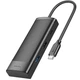 HUB HOCO HB43 7в1 Type-C to HDTV+SD/TF+USB3.0+USB2.0+Type-C 2.0+PD (0.2М) Multiport конвертер Адаптер перехідник Чорний - изображение 3