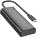 HUB HOCO HB43 7в1 Type-C to HDTV+SD/TF+USB3.0+USB2.0+Type-C 2.0+PD (0.2М) Multiport конвертер Адаптер перехідник Чорний - изображение 4