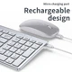 Комплект бездротова Bluetooth + USB клавіатура та миша, сріблястий Shenzhen Technology - изображение 4