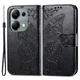 Чохол-книжка з малюнком UniCase Butterfly Pattern для Xiaomi Redmi Note 13 Pro 4G / Poco M6 Pro - Black - зображення 1