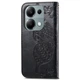 Чохол-книжка з малюнком UniCase Butterfly Pattern для Xiaomi Redmi Note 13 Pro 4G / Poco M6 Pro - Black - зображення 5