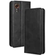 Чехол-книжка Deexe Retro Style для Samsung Galaxy Xcover 7 (G556) - Black - изображение 1