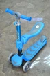 Самокат триколісний Т-04177 Best Scooter, з сидінням, складне алюмінієве кермо, 4 колеса PU зі світлом, d = 12 см - изображение 2