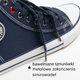 Trampki damskie wysokie Big Star JJ274A504 40 Ciemnoniebieskie (5900714489892) - obraz 6