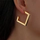 Cерьги гвоздики Honey Fashion Accessories золотистый (12-113) - изображение 3