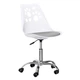 Дитяче крісло Hommex Dingo White / Grey (арт H-232 W/G MR) на колесах хром - изображение 1