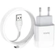 Зарядное устройство HOCO C72A Glorious single port charger set(Type-C) White (6931474713018) - изображение 2