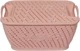 Корзина для хранения Kornel 29х21х15 cм Розовая (8152 розовая) - изображение 1