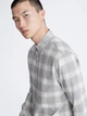 Рубашка хлопковая мужская Calvin Klein 22571560-020(grey) M Серая (197316036806) - изображение 4
