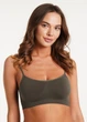 Безшовний топ на тонких бретелях Giulia CAMI TOP L/XL Khaki-khaki - изображение 6