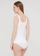 Майка женская бесшовная на широких бретелях Giulia TANK L/XL White-white, легкая, дышащая, удобная для фитнеса и повседневной носки - изображение 8