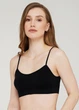 Бесшовный топ на тонких бретелях Giulia CAMI TOP S/M Black, Спортивный топ с тонкими бретелями - изображение 6