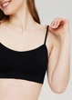 Бесшовный топ на тонких бретелях Giulia CAMI TOP S/M Black, Спортивный топ с тонкими бретелями - изображение 7