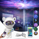 Лазерний нічник-проектор звездного неба VHG G9 Астронавт з Bluetooth колонкою, Astronaut Projector Light White - зображення 1