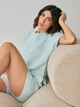 Пижама (футболка + шорты) женская муслиновая BARWA garments 0328/329 S Мятная (2113283291138) - изображение 5