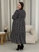 Сукня зі штапеля довга весняна жіноча Merlini Корсо 700001183 2XL-3XL Чорне (700001183_3) - зображення 2