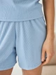 Пижама (футболка + шорты) женская больших размеров BARWA garments 0315/313 XL Голубая (2113153134213) - изображение 9