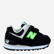 Buty sportowe chłopięce New Balance 574 IV574CL1 22.5 (6US) Czarne (196307206372) - obraz 1