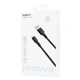 Кабель Proove Rebirth USB to Lightning 2.4A (1m) black/white - зображення 2