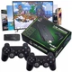 Игровая консоль стик приставка к телевизору 64Gb 10000 игр Pro 4K Game Stick 3D HD с двумя беспроводными джойстиками UKC MO8 Plus - изображение 1