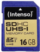 Карта пам'яті Intenso Premium SDHC 16GB Class 10 UHS-I (4034303019687) - зображення 1