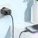 Сітчастий зарядний пристрій Hoco CS23A Sunlight PD30W+QC3.0 + Type-C to Lightning Black - зображення 4