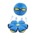 Літаюча тарілка м'яч-трансформер з LED підсвіткою фрісбі Freesby UFO Flat Ball Disc синій - зображення 1