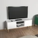 Тумба под телевизор на ножках Idomlund TV 140x54,8x38 см Белый - изображение 1