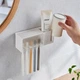 Настенный органайзер зубных щеток и принадлежностей KM-Japan Toothbrush Holder 1002 (Белый) - изображение 2