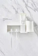 Настенный органайзер зубных щеток и принадлежностей KM-Japan Toothbrush Holder 1002 (Белый) - изображение 4