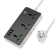 Сетевой удлинитель Hoco AC7A 1C3A (3 USB порта , 1 Type-C, PD 17W, 3.4A, 1.5M кабель , европейская вилка ) - Черный - изображение 1
