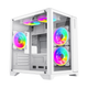 Корпус комп'ютерний GameMax Infinity Mini White без блока живлення Minitower Білий - зображення 1