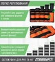 Утяжелители EasyFit наборные со сменным весом 2 шт по 2,5 кг черно-оранжевые (манжеты для рук и ног с песком, с регулируемым весом для бега) - изображение 4