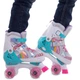 Роликові ковзани розсувні Zelart Bamwei Roller 211 розмір 35-38 White-Pink-Mint - зображення 8