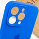 Чехол Fiji Silicone Case Full Camera для Apple iPhone 15 Pro бампер накладка с защитой камеры Marine Blue - изображение 6