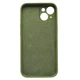 Чехол Fiji Silicone Case Full Camera для Apple iPhone 15 Plus бампер накладка с защитой камеры Army Green - изображение 3